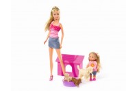 Кукла Штеффи 29 см и кукла Еви 12 см с собачками (Simba, 5732156129)