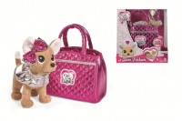 Плюшевая собачка Chi-Chi love - Гламур с розовой сумочкой и бантом, 20 см (Simba, 5893125129)