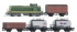 PIKO 57162 Стартовый набор модельной железной дороги «SNCF BB 63000» с 4-мя различными грузовыми вагонами.