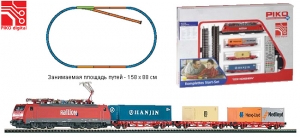 PIKO 57185 Стартовый набор железной дороги «Контейнерный состав RAILION»