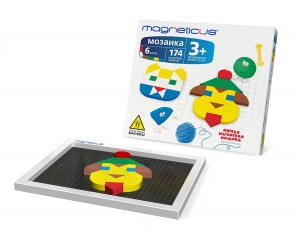 Simba Мозаика 3+, 174 элемента / 6 цветов / 30 этюдов (ММ-174)