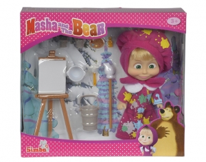 Simba Кукла Маша в одежде художницы с набором для рисования (9302047)
