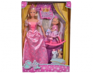 Куклы Штеффи и Еви, набор "Принцессы", зверушки в комплекте Simba 5733223
