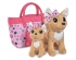Плюшевая собачка Chi-Chi love - Счастливая семья, 2 собачки в сумочке, 20 и 14 см (5893213)