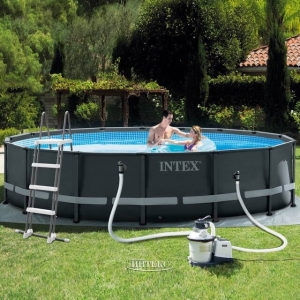 Каркасный бассейн INTEX Ultra Frame XTR (круг) 4.88 х 1.22 м ; артикул 26326