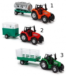 Трактор с прицепом, 3 вида (Dickie, 3733001)