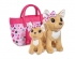 Плюшевые собачки из серии Chi-Chi love - Счастливая семья, 2 собачки в сумочке, 20 и 14 см. (Simba, 5893213129)