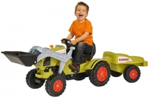 Детский педальный трактор погрузчик с прицепом Claas (BIG, 800056553)