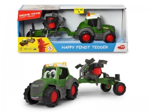 Трактор Happy Fendt с ворошилкой для сена 30 см, свет, звук (Dickie Toys, 3815002)