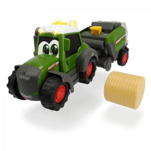 Трактор Happy Fendt с прессом для сена, 30 см, свет и звук (Dickie, 3815001)