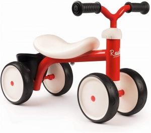 Самый первый детский беговел с 4-мя бесшумными колесами EVA, красный (Smoby, 721400)
