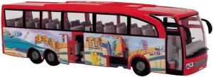 Туристический автобус фрикционный, 1:43, красный (Dickie Toys, 3745005-2)