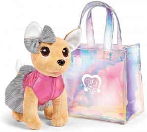 Плюшевая собачка Chi-Chi Love - Собачка в прозрачной сумочке, 20 см (Simba, 5893432)