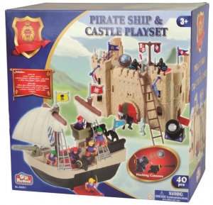 Игровой набор "Корабль и крепость" RED BOX 20226-1