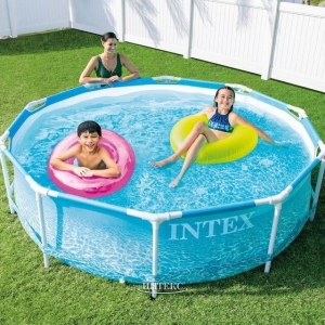 Каркасный бассейн INTEX Metal Frame (круг)"Beachside" 3.05 х 0.76 м ; артикул 28206