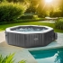 Надувной бассейн-джакузи Intex 28458 Jet Bubble Deluxe Onyx 201*71 см, аэро и гидромассаж, хлоргенератор