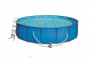Каркасный бассейн Bestway Steel Pro Max круглый, 457x122 см, артикул 56830