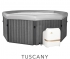 СПА-бассейн MSPA FRAME Tuscany Bubble Spa 193х193х73см, 1100л, шестигранный, аэромассаж (F-TU062W)