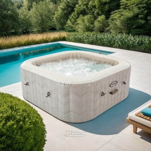 Intex 28446 СПА-бассейн 175х71см "Chevron Deluxe" 795л, квадратный, аэромассаж